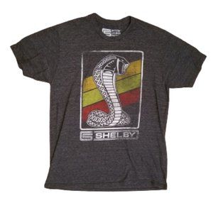 Shelby Cobra Short Sleeve Car T-Shirt | Gray | Men's Large L | Classic Cars